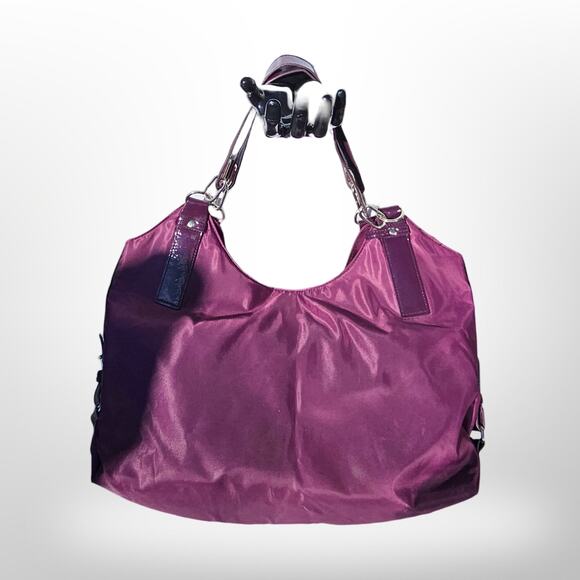 Calvin Klein Plum Purple Nylon Hobo Bag - Picture 4 of 10
